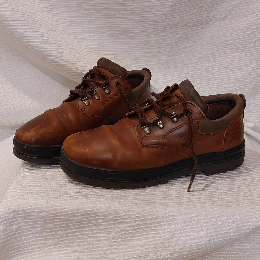 Vintage Timberland Men's Brown Leather Oxfords Size 11